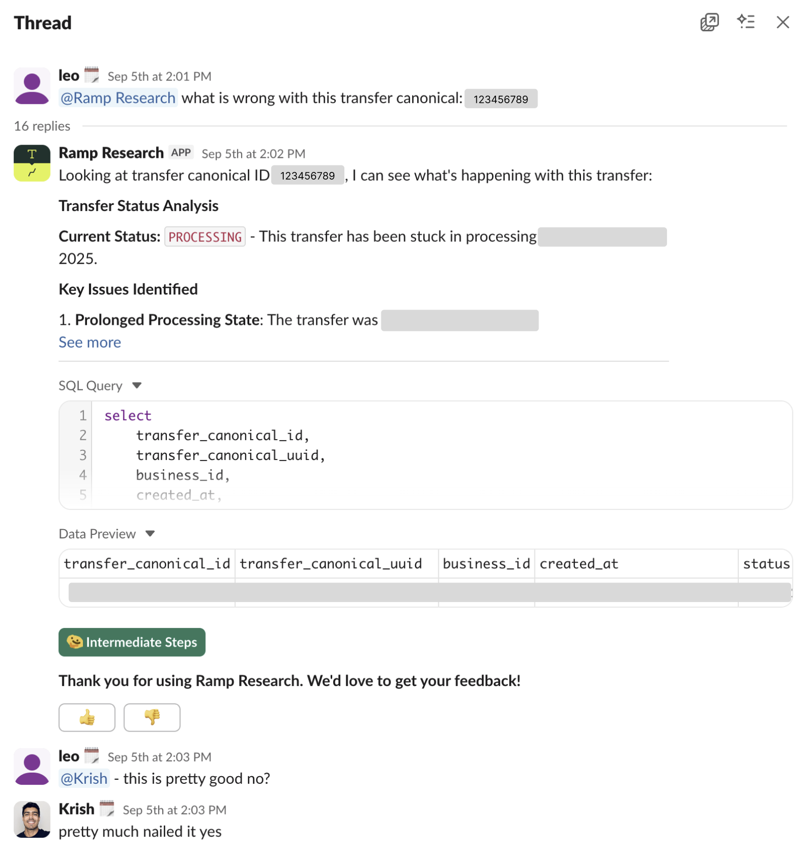 Alert Response Screenshot